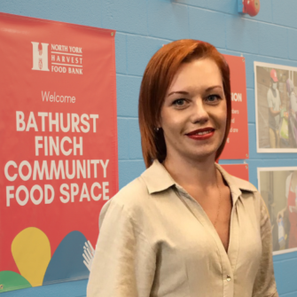 Kateryna at the food space