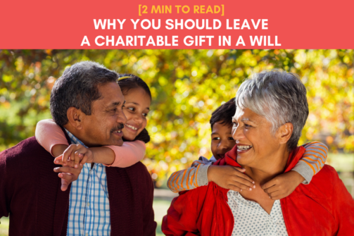 Will Power article caption: why you should leave a charitable gift in a will
